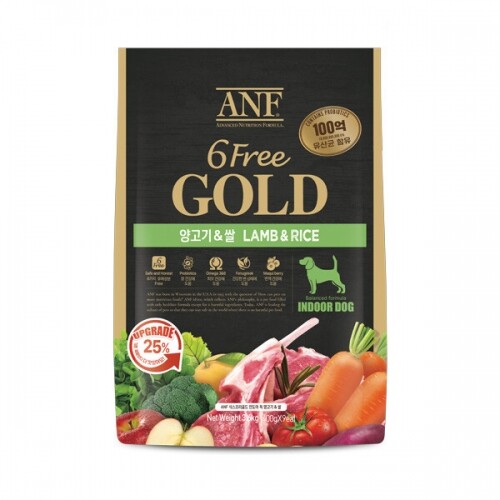 펫도매,ANF 6Free 골드 인도어 강아지 사료 3.6kg