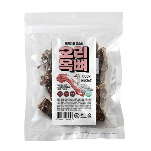 펫도매,멍시태그 오리목뼈 100g 1+1개 (2개 출고)