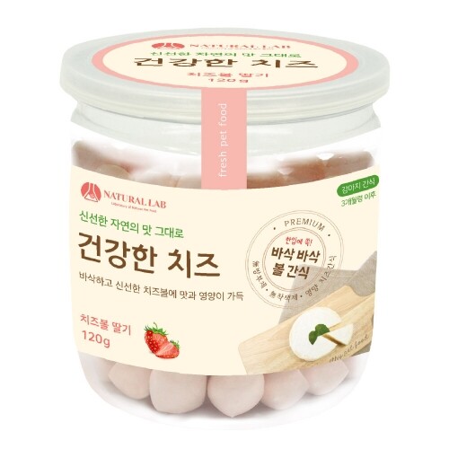 펫도매,네츄럴랩 건강한 치즈 볼 120g