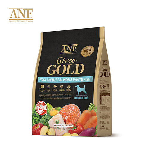 펫도매,ANF 6free Gold 독 연어&흰살생선1.6kg