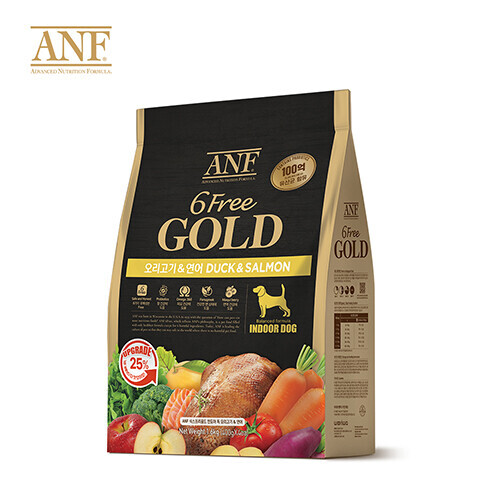 펫도매,ANF 6free Gold 독 오리고기&연어1.6kg