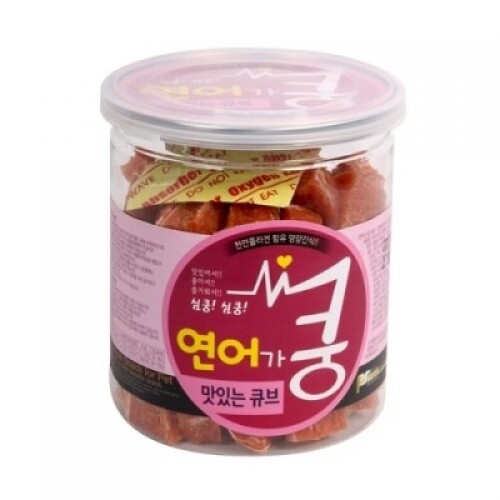 펫도매,연어가 쿵 맛있는 큐브 200g