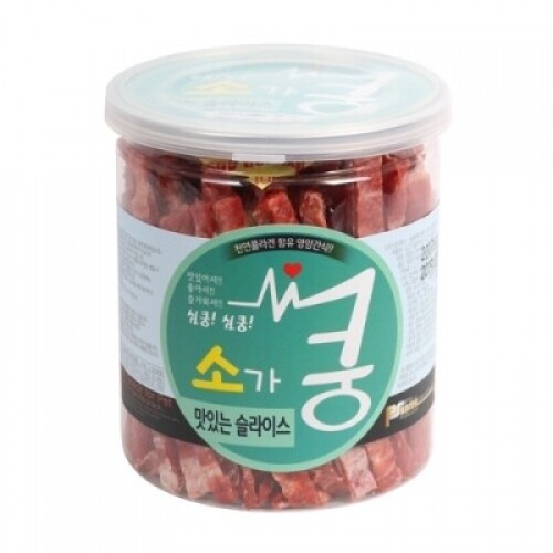 펫도매,소가 쿵 맛있는 슬라이스 200g