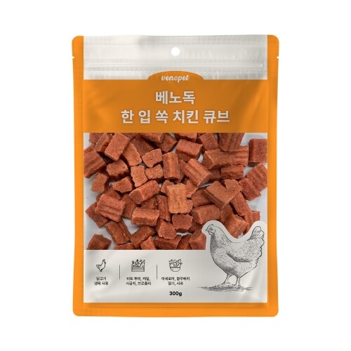 베노독 한입쏙큐브 300g 치킨