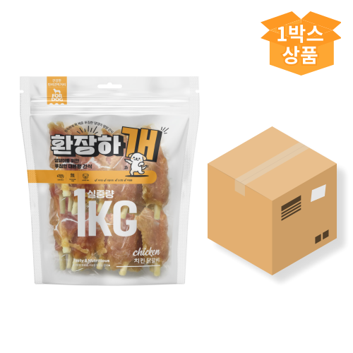 펫도매,무료배송![환장하개] 치킨 닭갈비 (1BOX/1kgx15개)