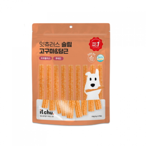 펫도매,잇츄러스 슬림 고구마&당근 (100g/10g*10ea)