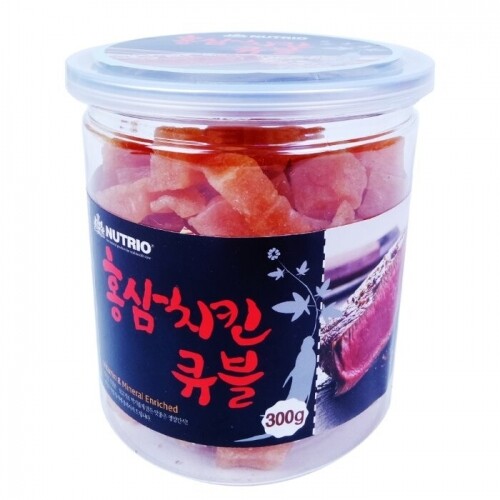 펫도매,[뉴트리오]홍삼치킨큐블 300g