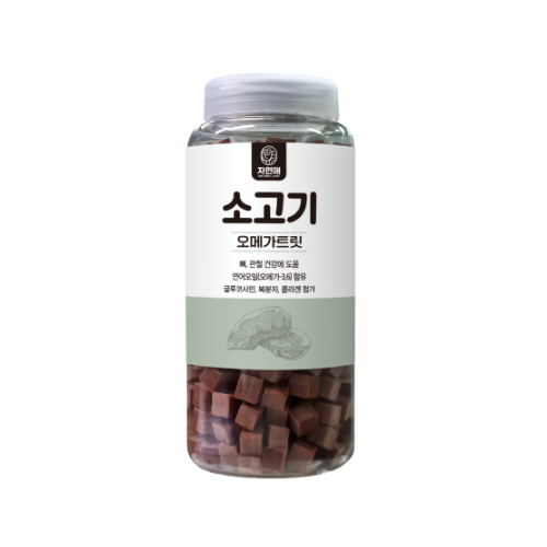 펫도매,자연애보틀 오메가트릿 소고기 520g