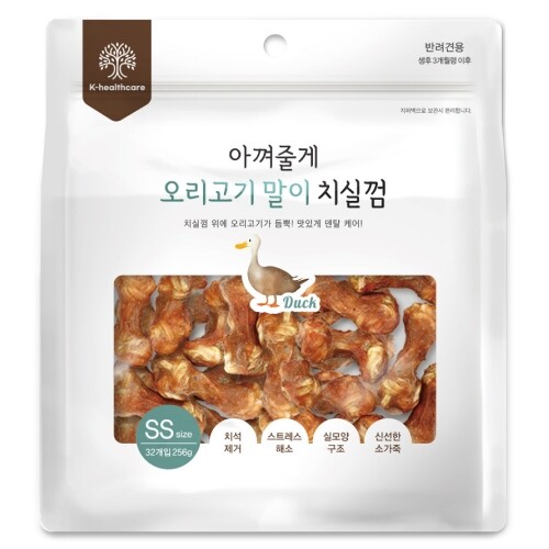 펫도매,(케이헬스케어)아껴줄게 오리고기 말이 치실껌 SS (32P)