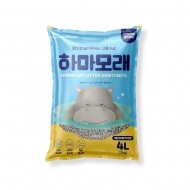 하마 벤토나이트 고양이 모래 4L 6개 (베이비파우더향)