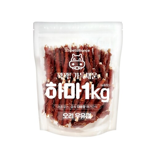 펫도매,하마 대용량 간식 오리우유껌 1kg