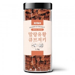 【매장】[개기월식] 유황 큐브 져키 연어+코코넛 1.1kg