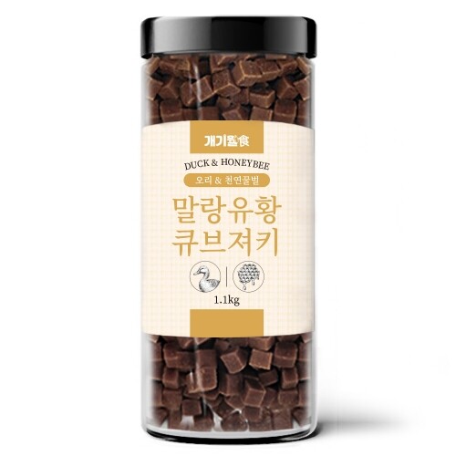 펫도매,【매장】[개기월식] 유황 큐브 져키 오리+천연벌꿀 1.1kg