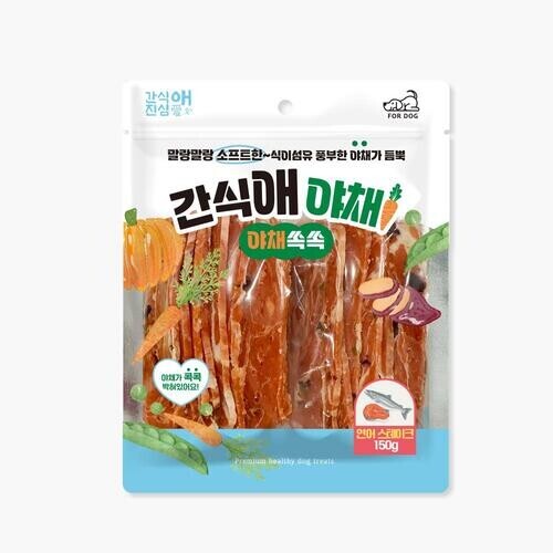 펫도매,간식애야채 야채쏙쏙 소프트 연어 150g