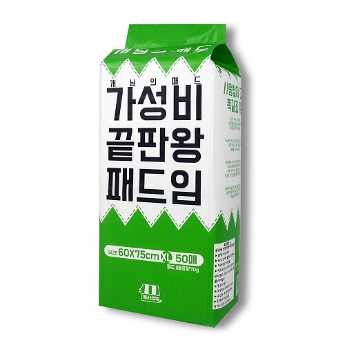 펫도매,개님의패드 강아지 배변패드 대형 60x75cm 1팩 총 50매