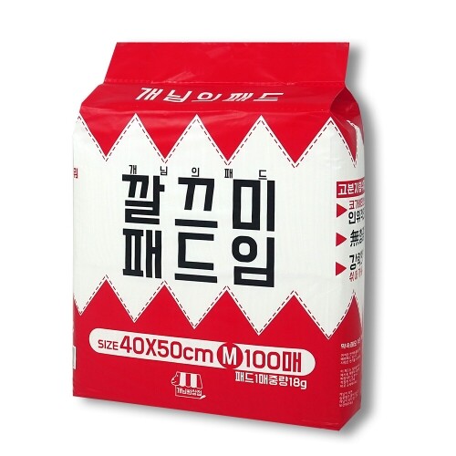 펫도매,개님의패드 강아지 배변패드 베이직 40x50cm 1팩 총 100매