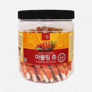 [펫어스] 마블링츄 연어껌 500g (50개입)