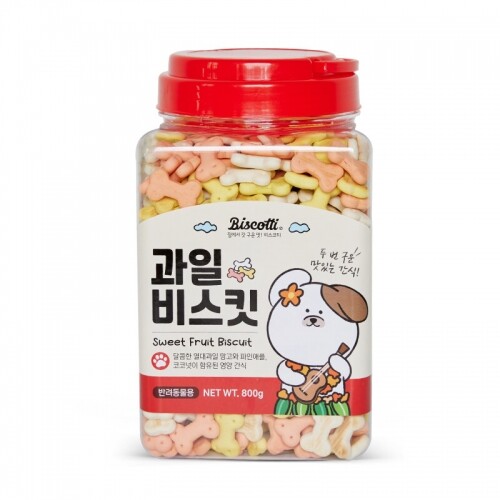 펫도매,【매장】[비스코티] 천연과일 비스켓 (800g) x 3개