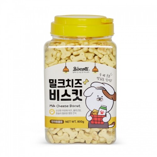 펫도매,【매장】[비스코티] 밀크＆치즈＆올리고당 비스켓 (800g) x 3개