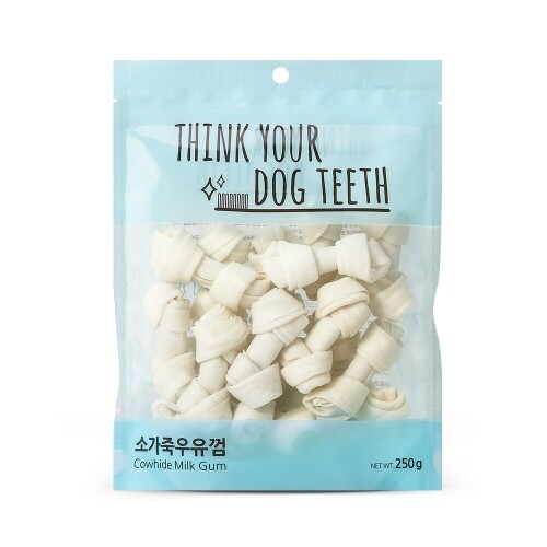 펫도매,【매장】[Think your dog teeth] 소가죽 우유껌 (18p/250g) x 5개