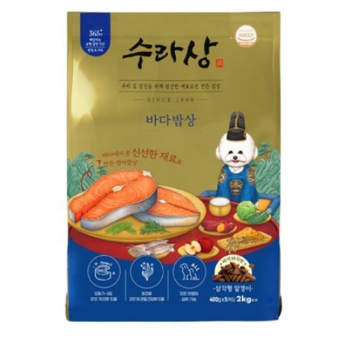 펫도매,수라상 바다밥상 강아지 사료 2kg