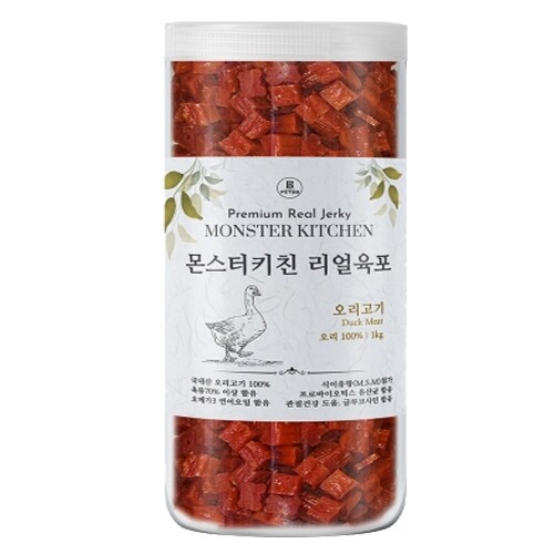 펫도매,몬스터 치킨 리얼육포 1kg 4종