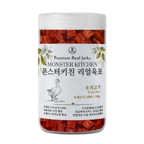 펫도매,몬스터 치킨 리얼육포 180g 4종