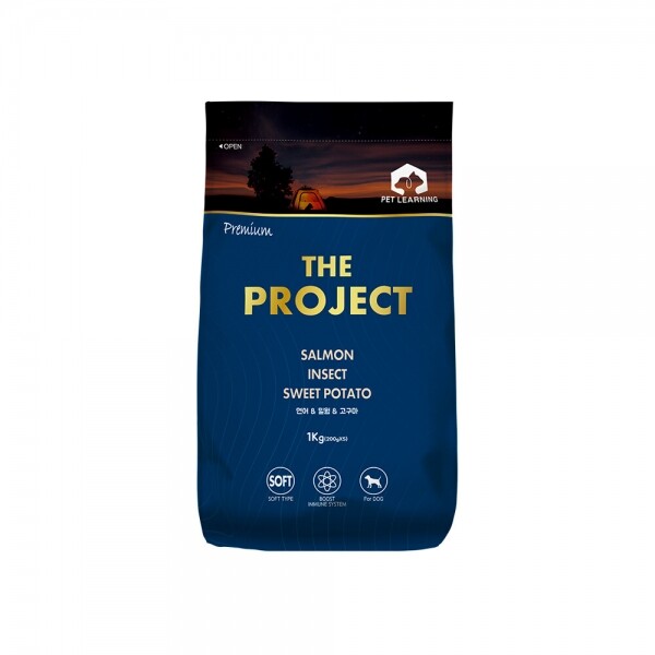 [펫러닝] (곤충사료) 더프로젝트사료 (연어)-1kg [오프라인전용]