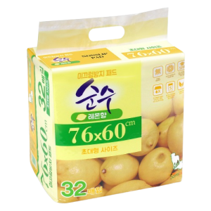 [순수] 넌슬립 초대형패드/76cmx60cm (1박스/32매x6개입)