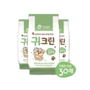 [펫크린] 귀 크린 물티슈 (30매)