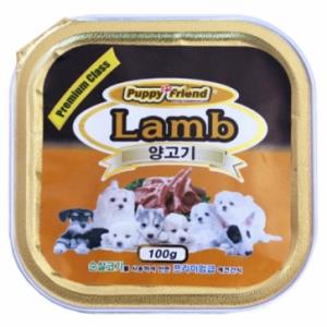 [퍼피프랜드] 사각캔/양고기 (100g)