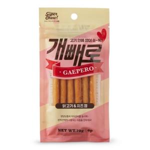 【매장】[개빼로] 치킨과 치즈껌 콜라보 (70g/6px5개)