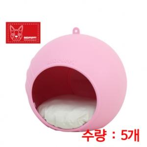 【매장】[레드퍼피] 펫 몰리 하우스(핑크-방석포함)/5개