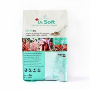 닥터소프트 노령견용 3kg 온라인가 28000원 고정(더독 올바른 오리네추럴스틱100g 증정)