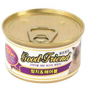 [굿프랜드] 고양이캔/참치&헤어볼 (1박스/85gx24개입)