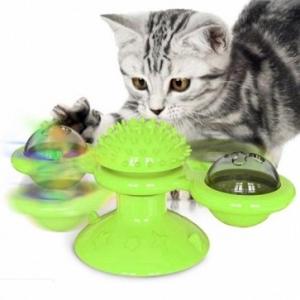 [티티펫] LED 자이로스윙 고양이 스낵볼 (그린)