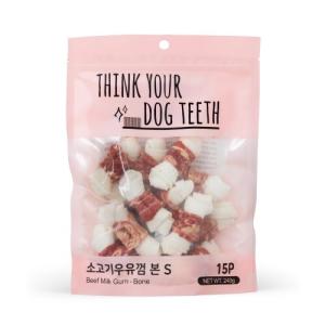【매장】[Think your dog teeth] 띵독 소고기딩고우유껌(소/15p/240g)