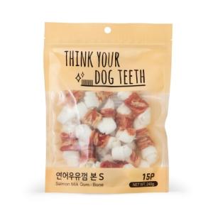 【매장】[Think your dog teeth] 연어딩고 우유껌 (소/15px5개 묶음)