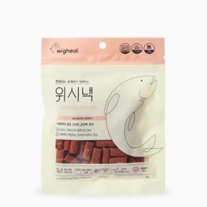 [위시낵] 한의사와 수의사가 만든 건강간식 (크릴새우 만난 연어 져키/80g)