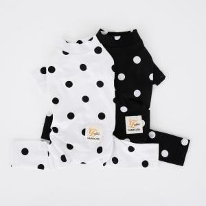 【매장】[펫디자인] A355-싱글 DOT 올인원 (도트블랙)