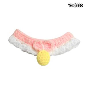 [요기쏘] 방울 레이스 고양이 니트 케이프