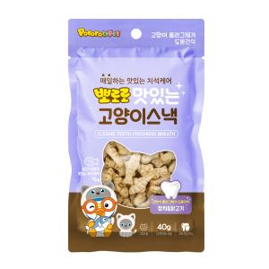 [뽀로로펫] 맛있는 고양이 스낵 참치+닭고기 (1박스/40gx12개)