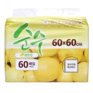 [순수] 정사각 중형패드(60x60cm) 60매x6개