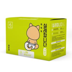 [브리더랩] 똑똑 실례합니다 암컷기저귀 10매 (L-대형)