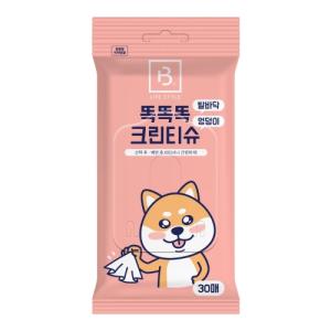 [브리더랩] 똑똑크린티슈ㅣ발바닥&엉덩이 (30매) [12개/1박스]