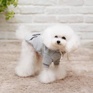 【매장】[펫디자인] 와펜후드티셔츠 (그레이)