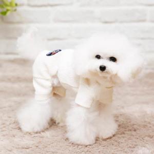【매장】[펫디자인]골지반팔올인원(화이트)