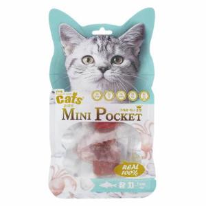 [10개묶음] [더캣츠] 그대로 미니포켓 고양이 간식 참치 10p