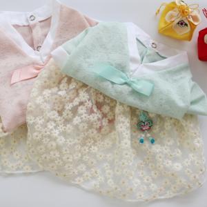 [코코아허니] 805D꽃낭자한복(XS~3XL)(민트)