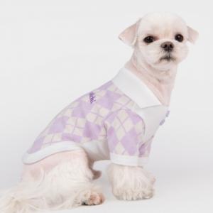 【매장】[올치] 아가일 카라 티셔츠 (퍼플/TS6503)